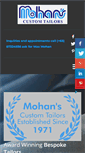 Mobile Screenshot of mohanstailors.com